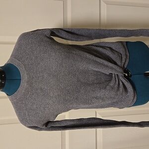 Gray Knit Sweater Top